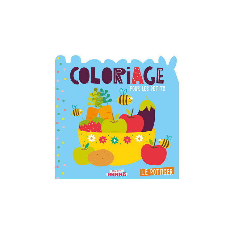 Mon P'tit Hemma Coloriage pour les petits - Le potager -  Carotte et Compagnie - HEMMA