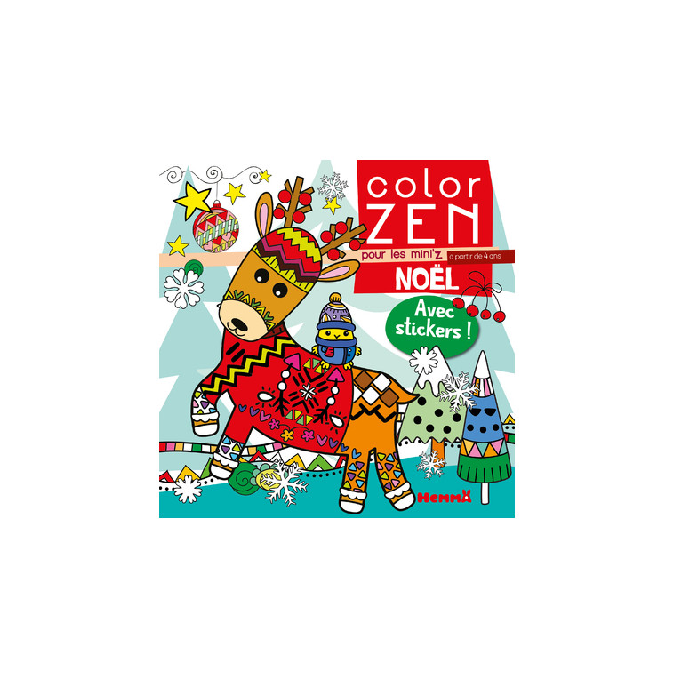 Color zen pour les mini'z - Noël -  Collectif - HEMMA