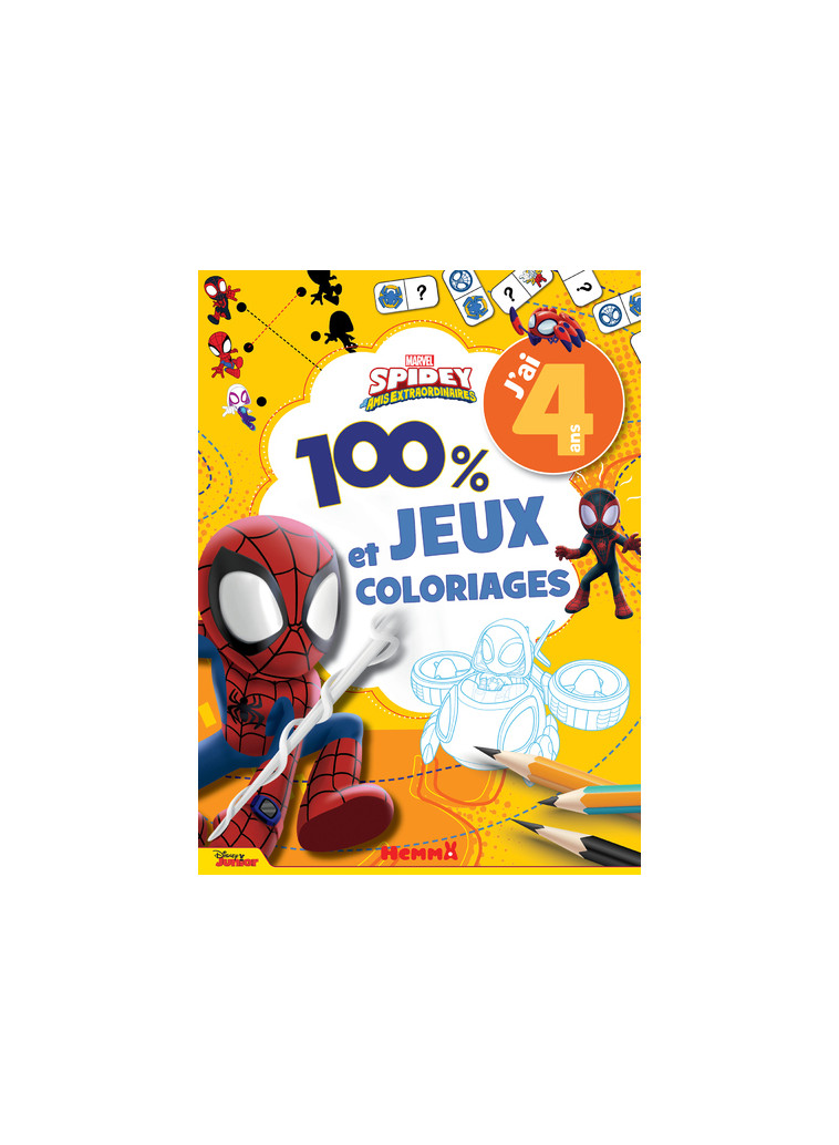 Marvel Spidey et ses amis extraordinaires - 100% Jeux et Coloriages - J'ai 4 ans - J'ai 4 ans -  Collectif - HEMMA