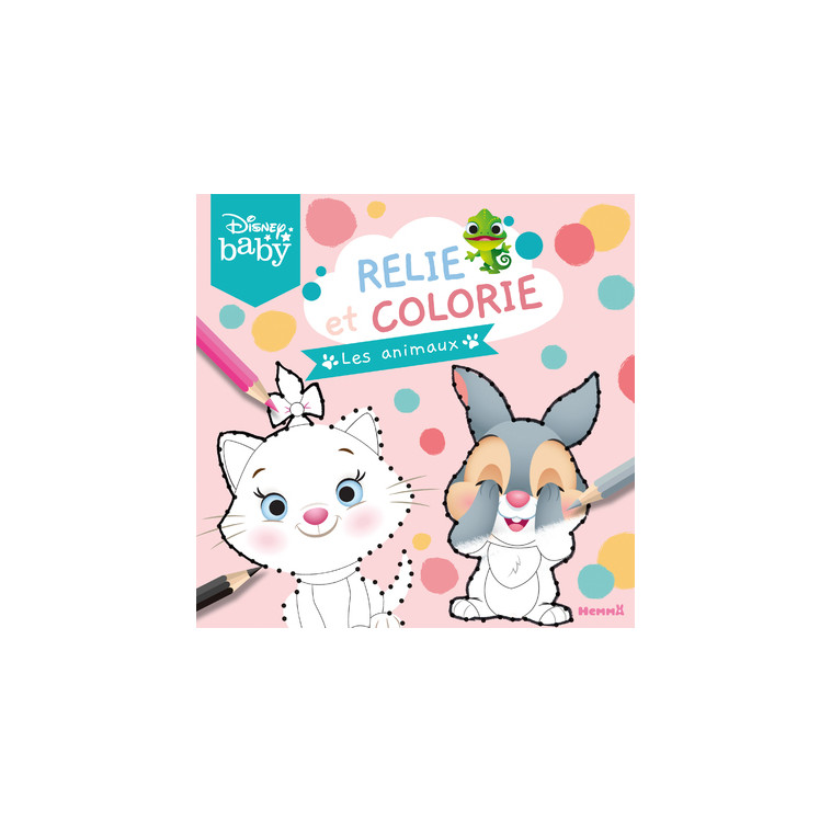 Disney Baby - Relie et colorie - Les animaux -  Collectif - HEMMA