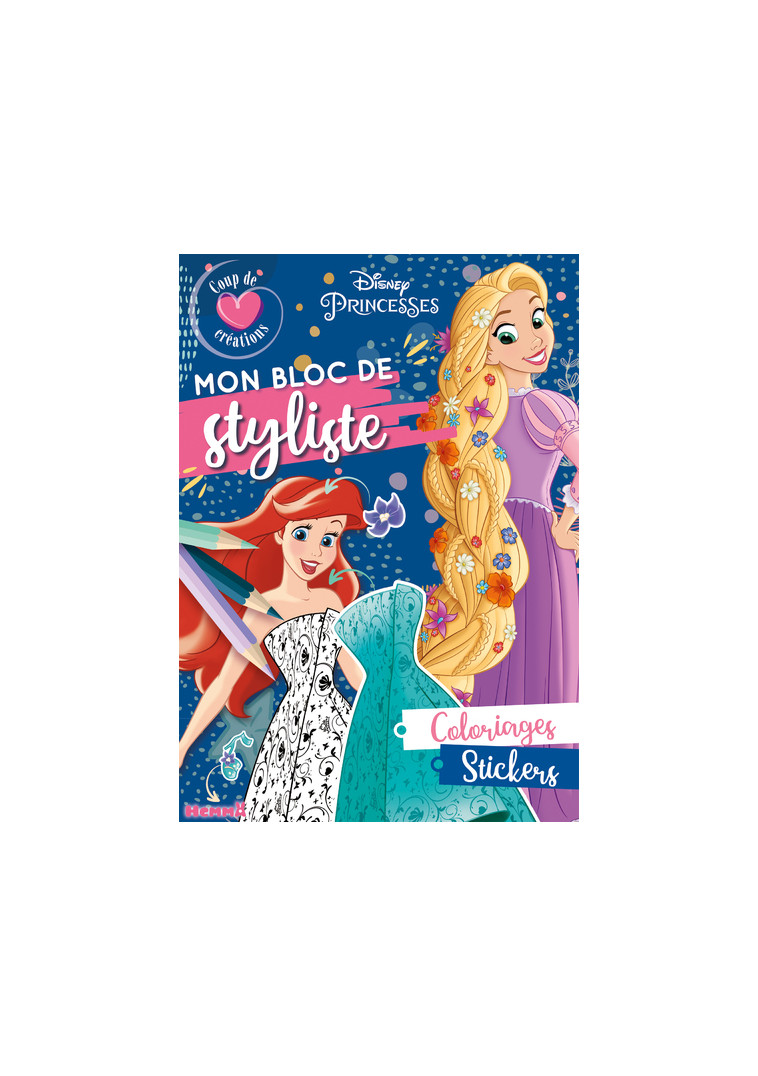 Bloc de styliste - Disney Princesses (Raiponce & Ariel) -  Collectif - HEMMA