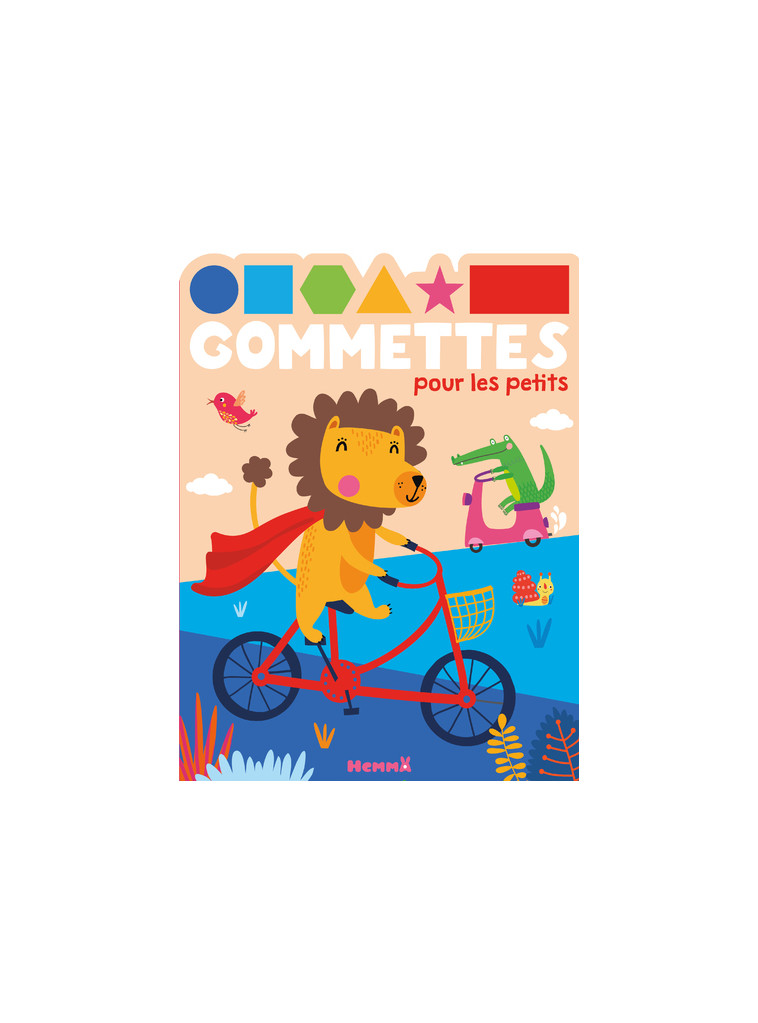 Gommettes pour les petits (Lion sur vélo) -  Collectif - HEMMA