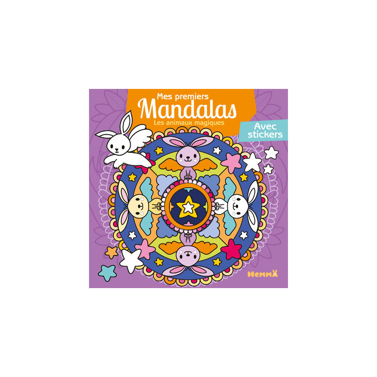 Mes premiers mandalas - Les animaux magiques - Avec stickers - Chrystèle Lim - HEMMA