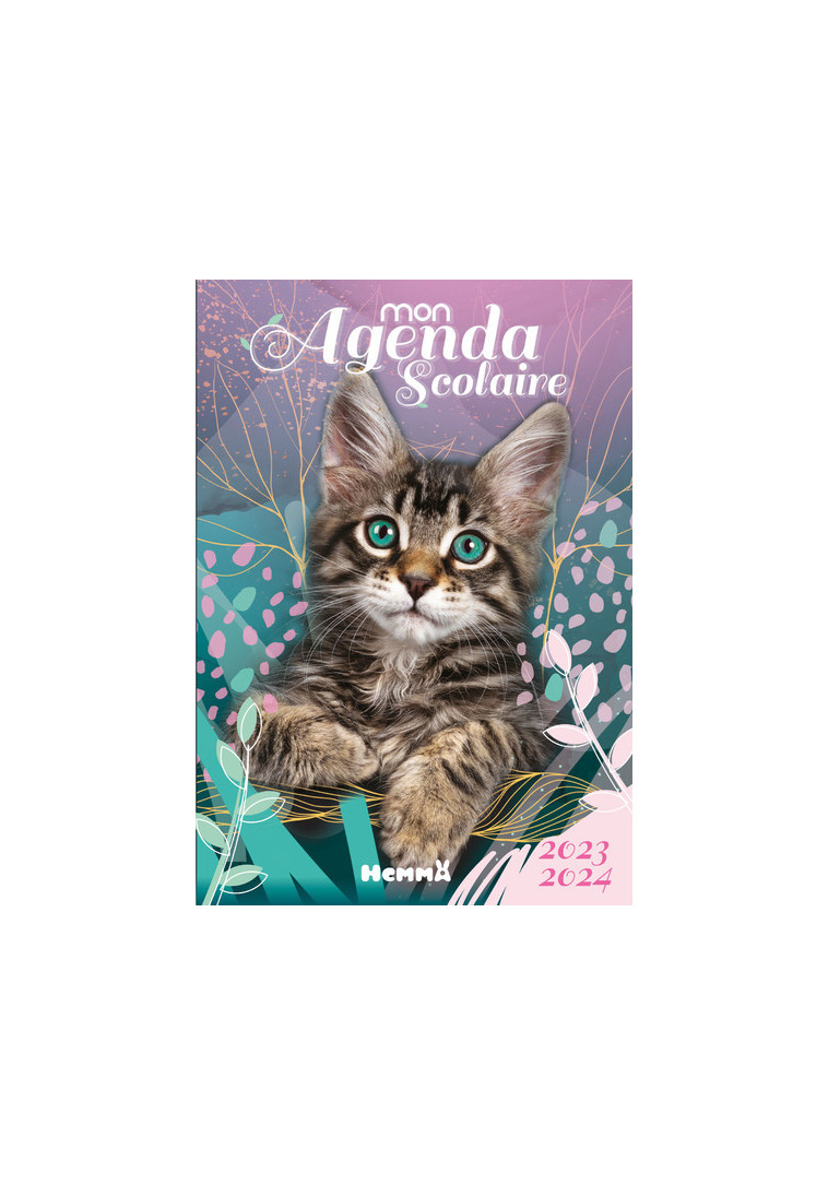 Mon agenda scolaire 2023-2024 (Chat) -  Collectif - HEMMA