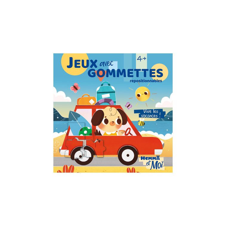 Hemma et Moi - Jeux avec gommettes - Vive les vacances ! - repositionnables -  Ahorine - HEMMA