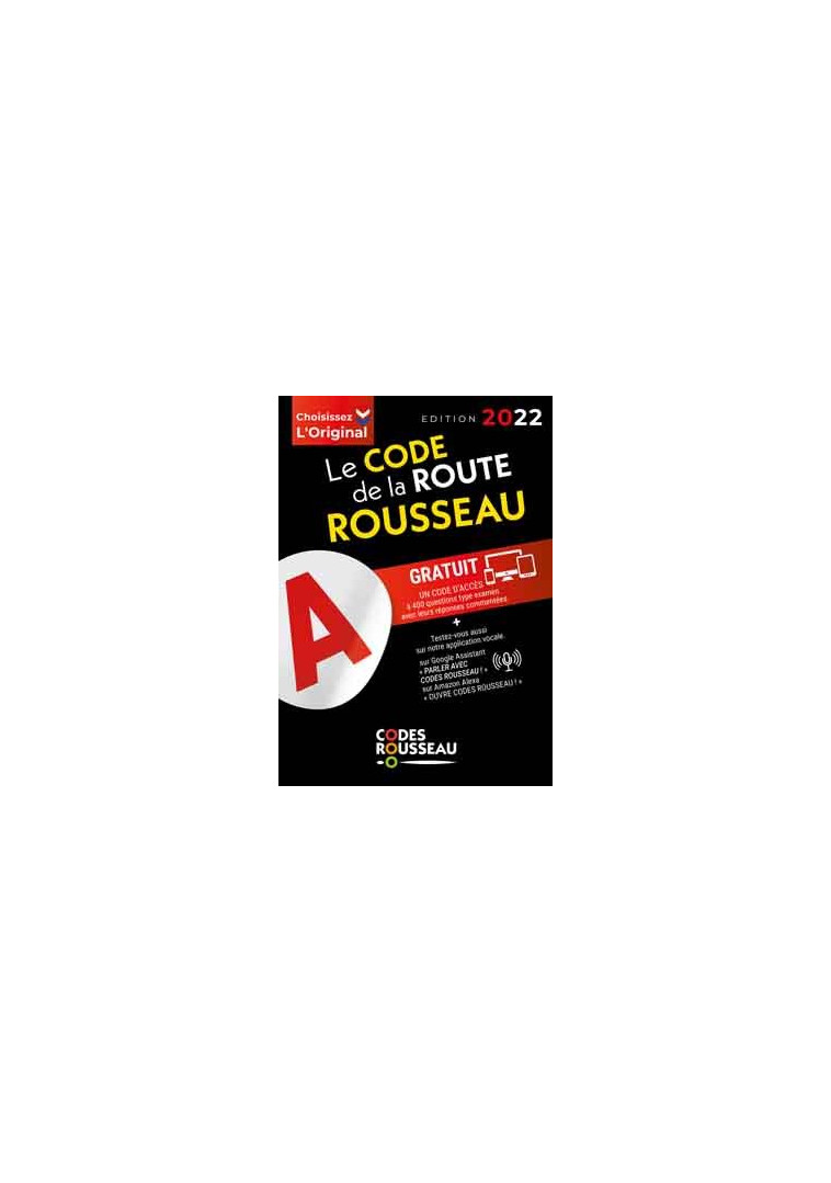 Code Rousseau de la route B 2022 - XXX - CODES ROUSSEAU