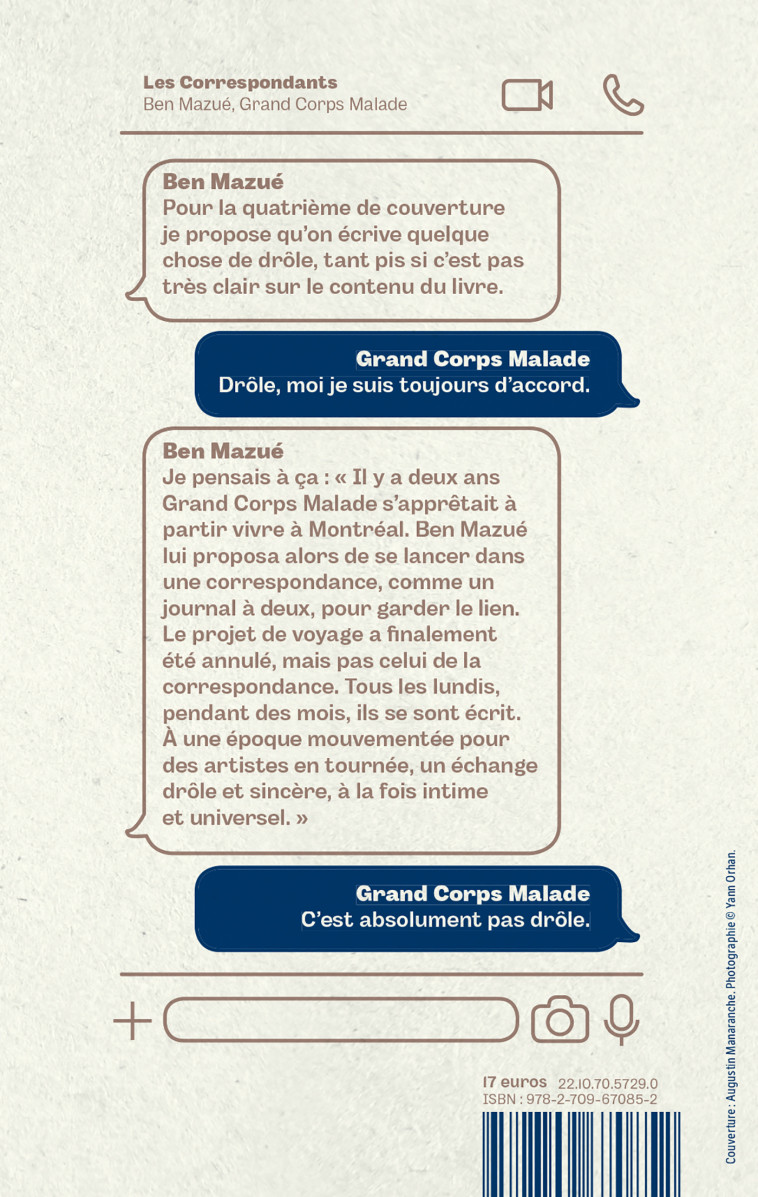 Les Correspondants -  Grand Corps Malade - LATTES