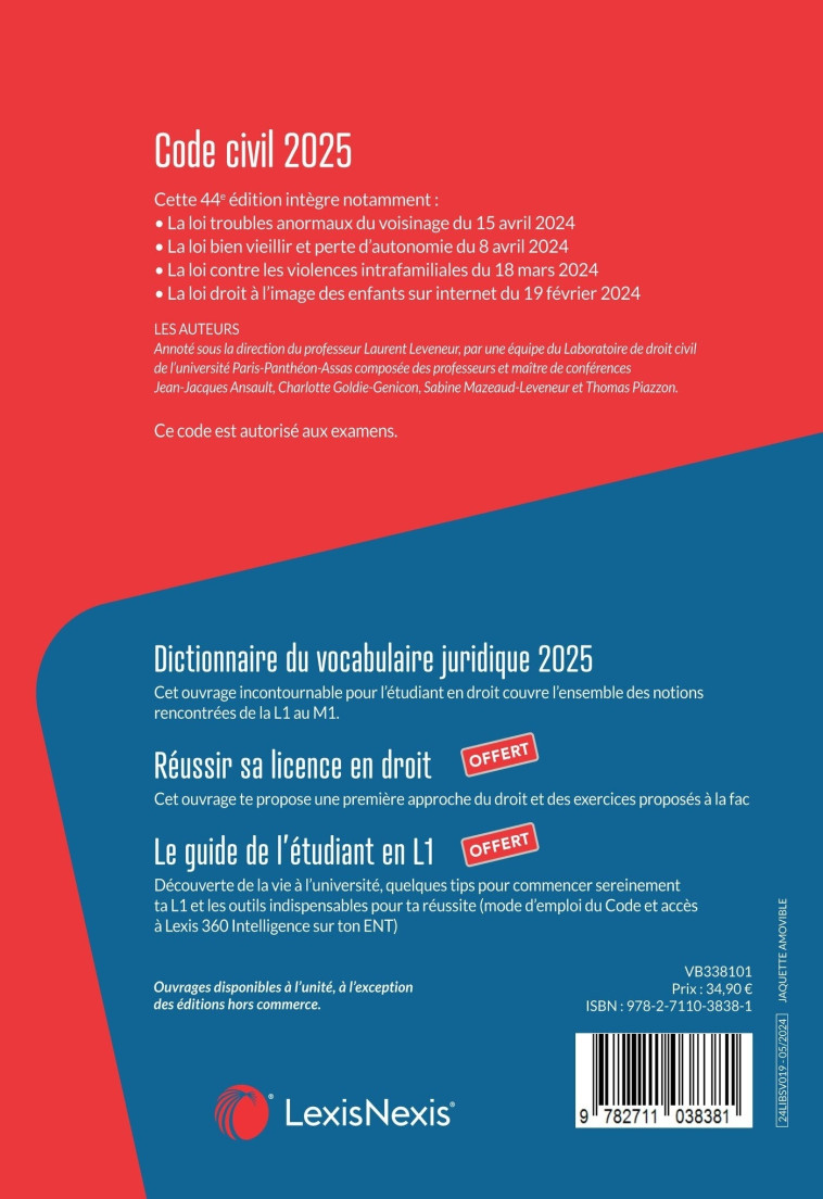 Pack étudiant essentiel 2025 -   - LEXISNEXIS