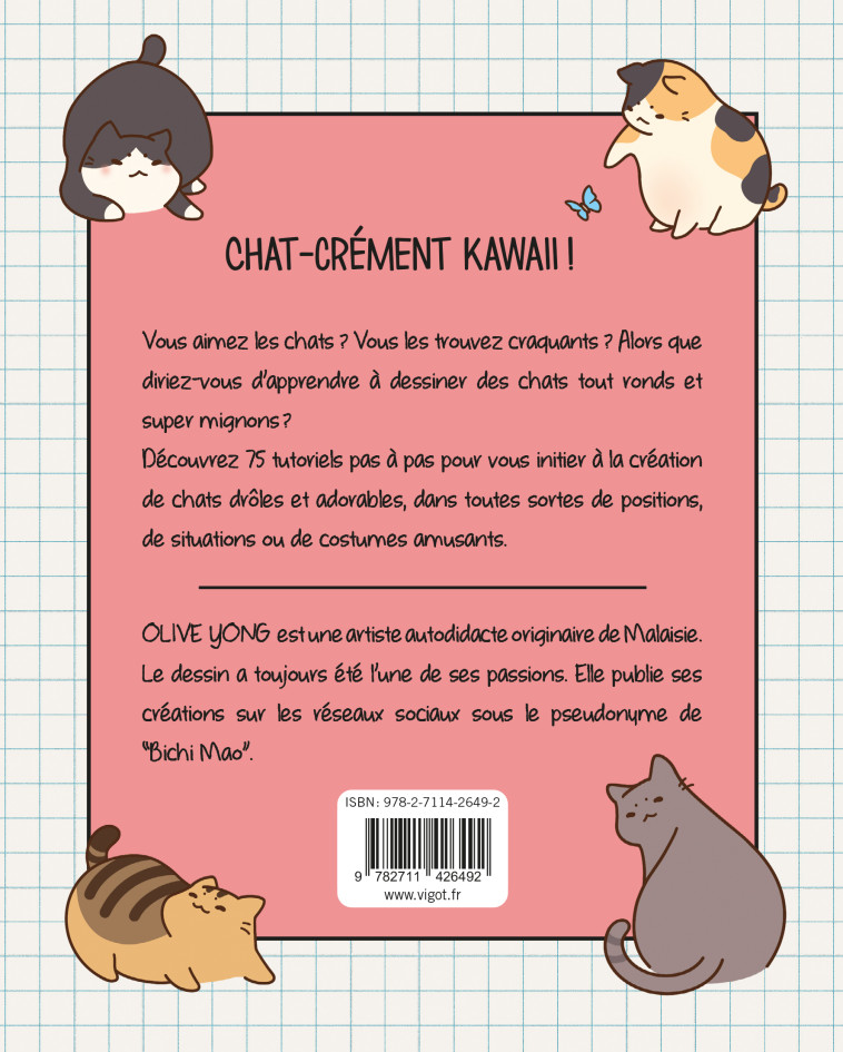 Dessiner des chats kawaï - Olive Yong - VIGOT