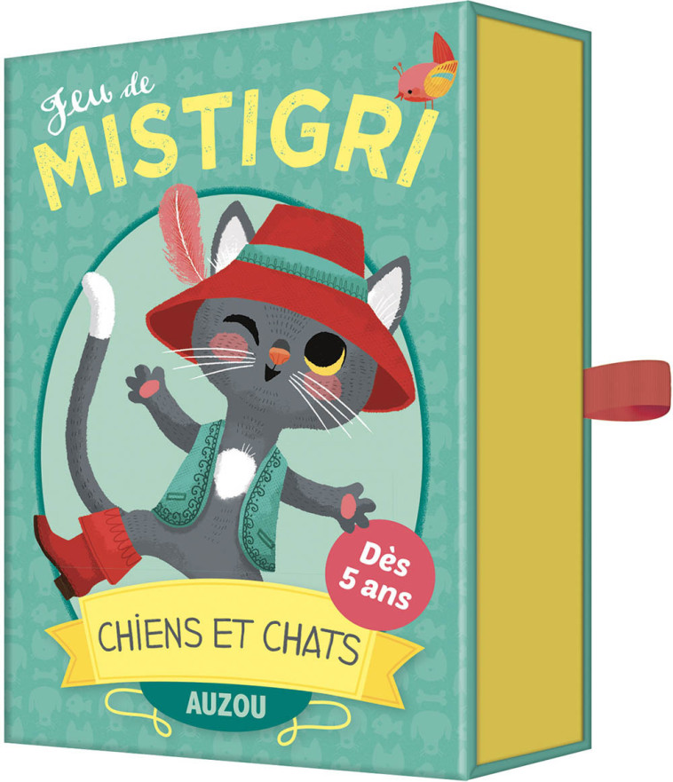 JEUX DE CARTES - JEU DE MISTIGRI CHIENS ET CHATS - Miriam BOS - AUZOU