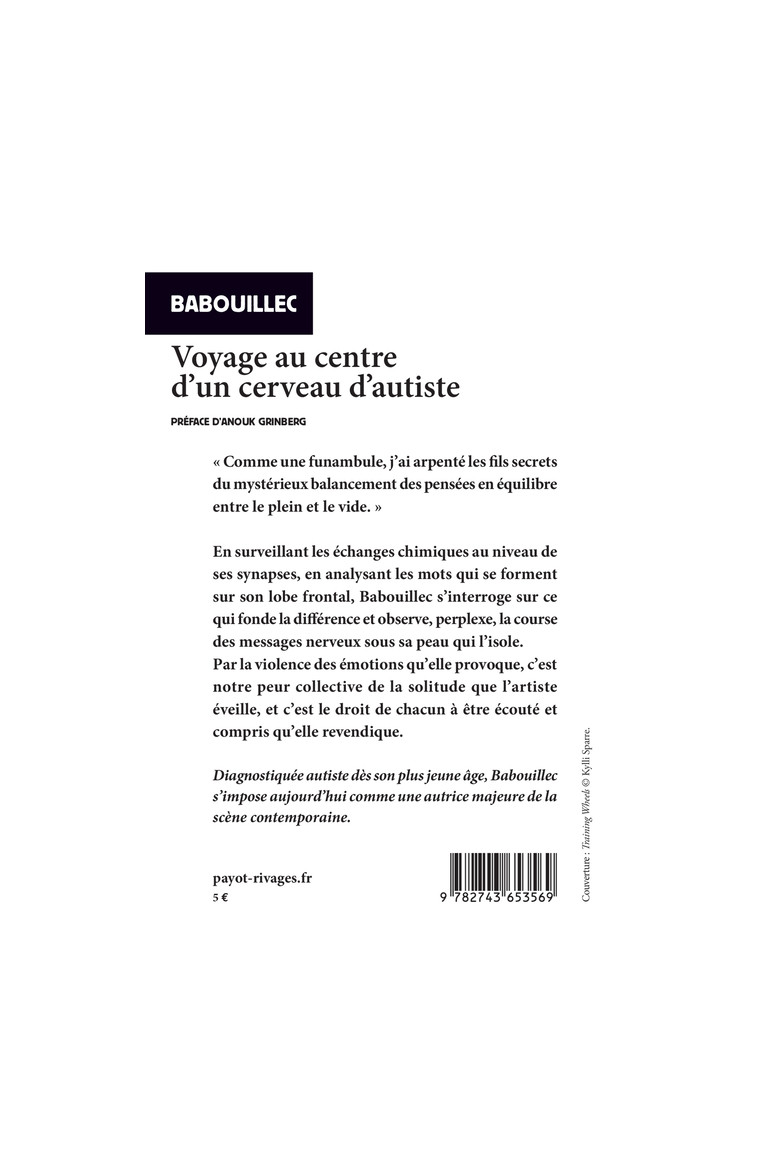 Voyage au centre d'un cerveau d'autiste -  Babouillec - RIVAGES