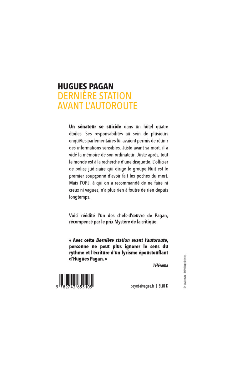 Dernière station avant l'autoroute - Hugues Pagan - RIVAGES