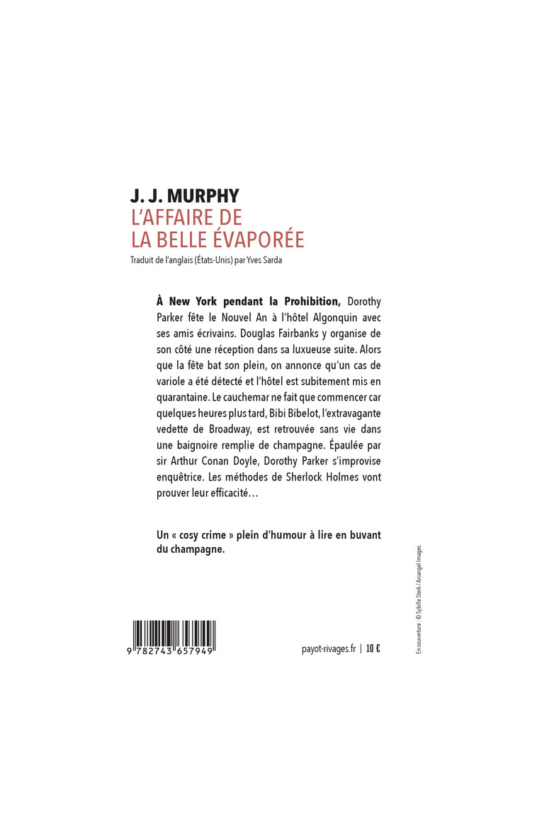 L'Affaire de la belle évaporée - J.J Murphy - RIVAGES