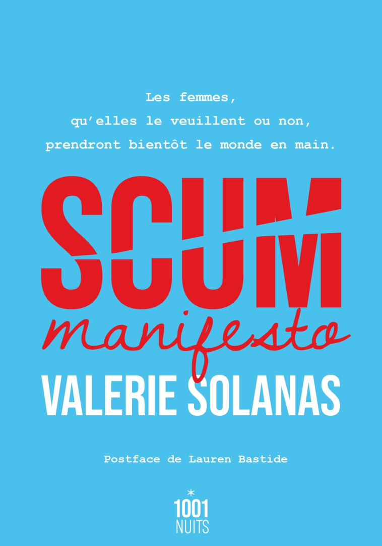 Scum Manifesto - Valerie Solanas - 1001 NUITS