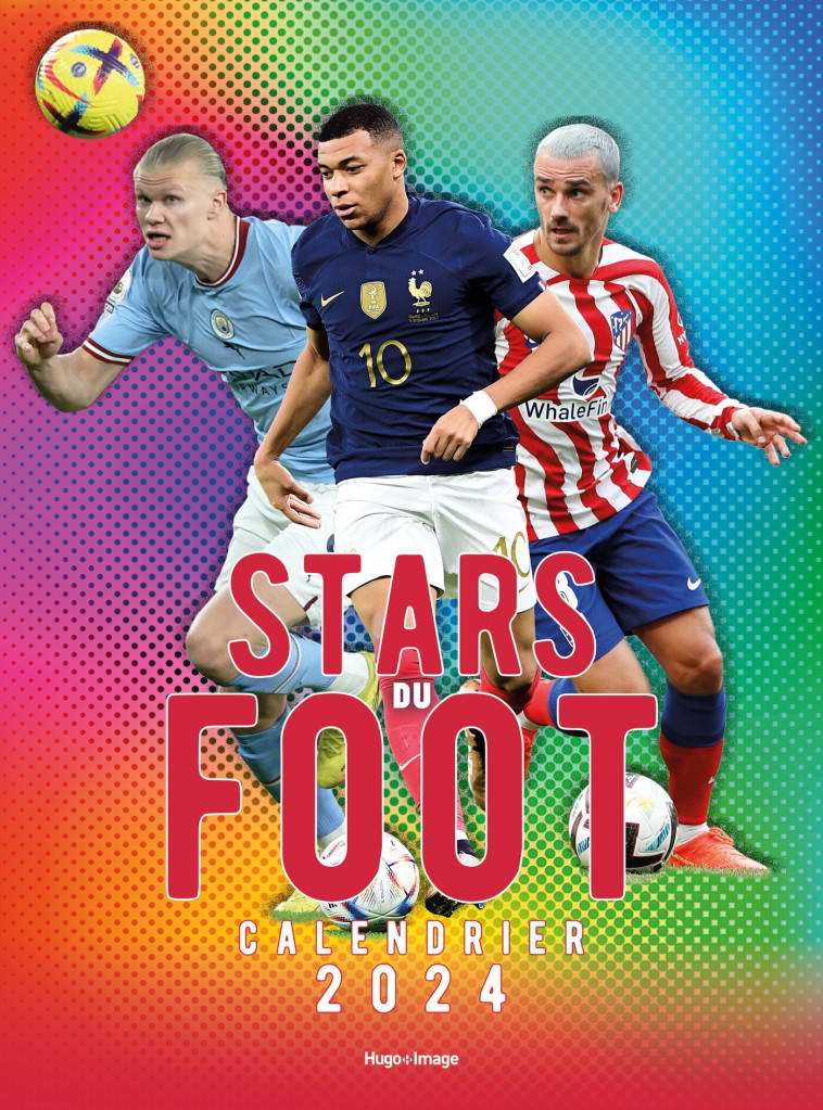 Calendrier mural stars du foot 2024 -   - HUGO IMAGE