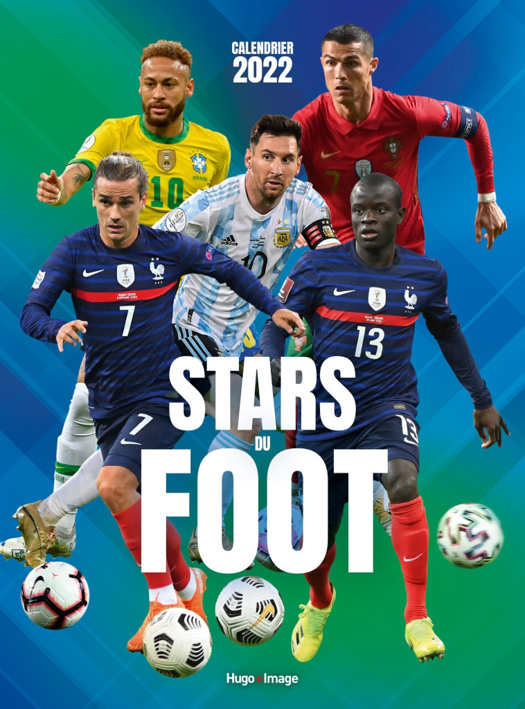 Calendrier Mural Stars du foot 2022 -   - HUGO IMAGE