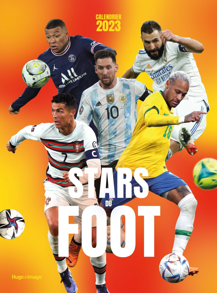 Calendrier Mural Stars du Foot 2023 -   - HUGO IMAGE