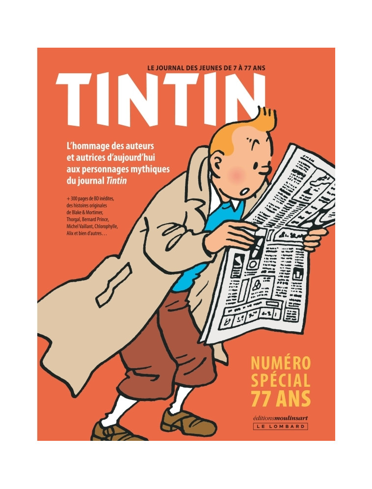 Journal Tintin - spécial 77 ans -  Collectif - LOMBARD