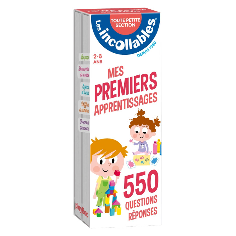 Les incollables - Mes premiers apprentissages - Toute petite Section - 2/3 ans - XXX - PLAY BAC