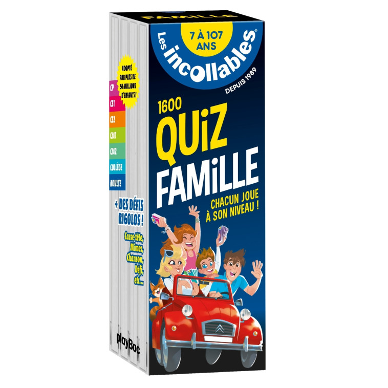 Les incollables - quiz famille - 7 à 107 ans - XXX - PLAY BAC