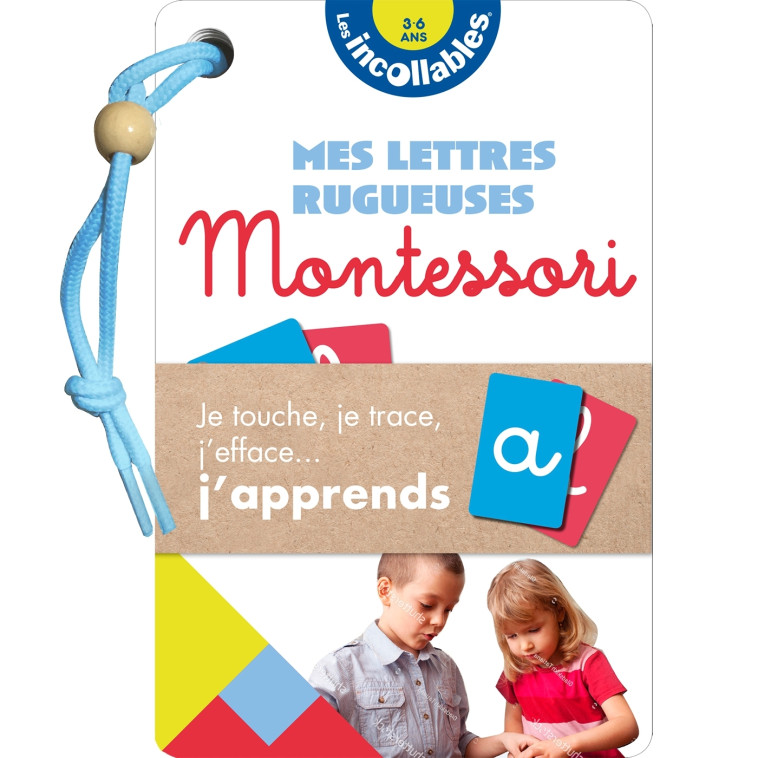 Les incollables - Eventail Montessori lettres rugueuses - XXX - PLAY BAC