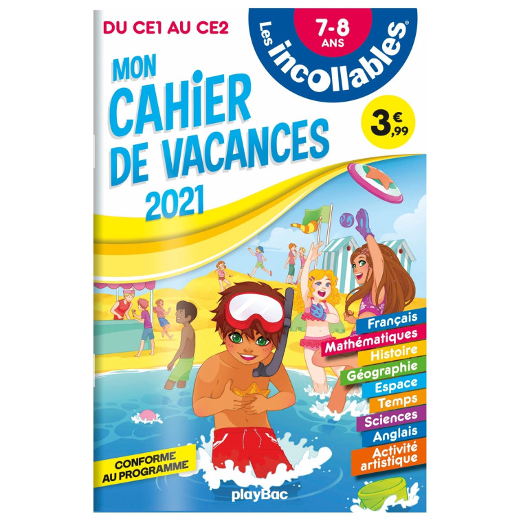 Les incollables - Cahier de vacances 2021 - Du CE1 au CE2 - XXX - PLAY BAC