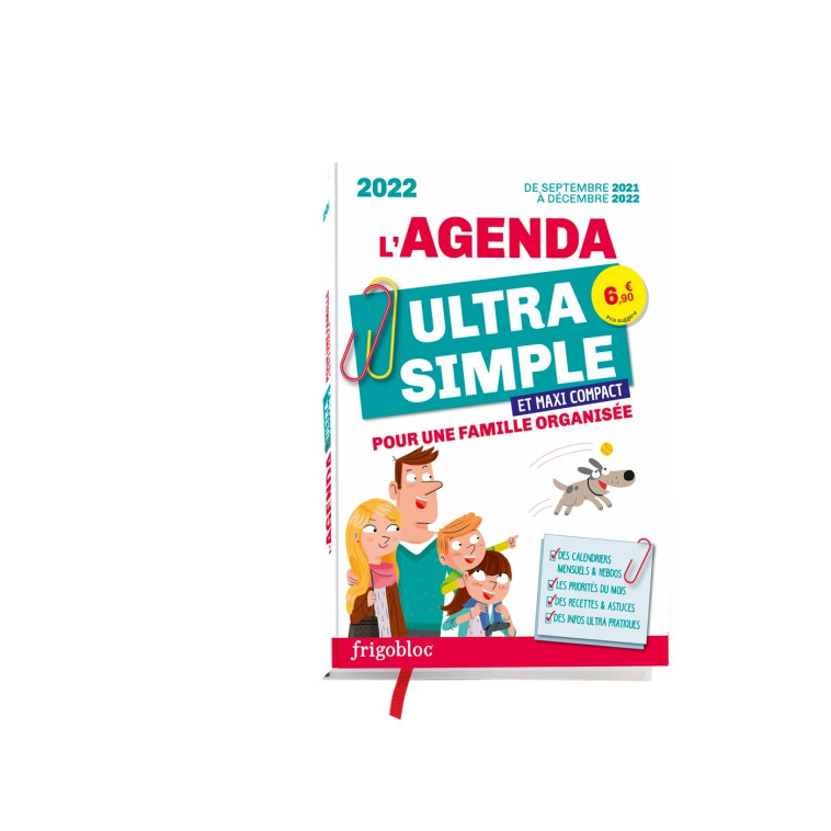 L'agenda Ultra Simple pocket - Sept 2021- Déc 2022 - XXX - PLAY BAC