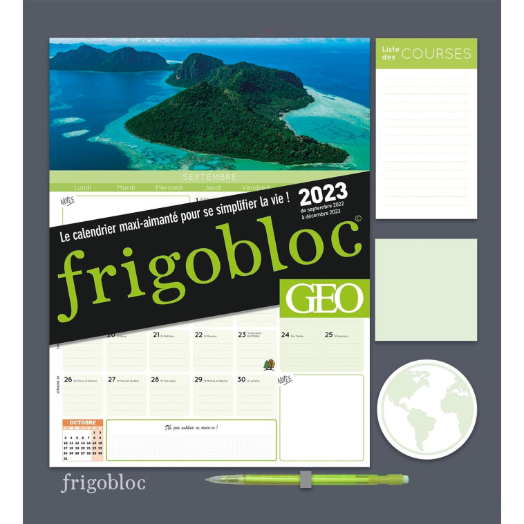 Frigobloc Mensuel 2023 Géo (de sept. 2022 à déc. 2023) -  Playbac Éditions - PLAY BAC