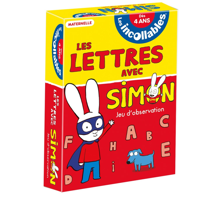 Les incollables - Les lettres avec Simon - Jeu d'observation - Lucie Dumont - PLAY BAC