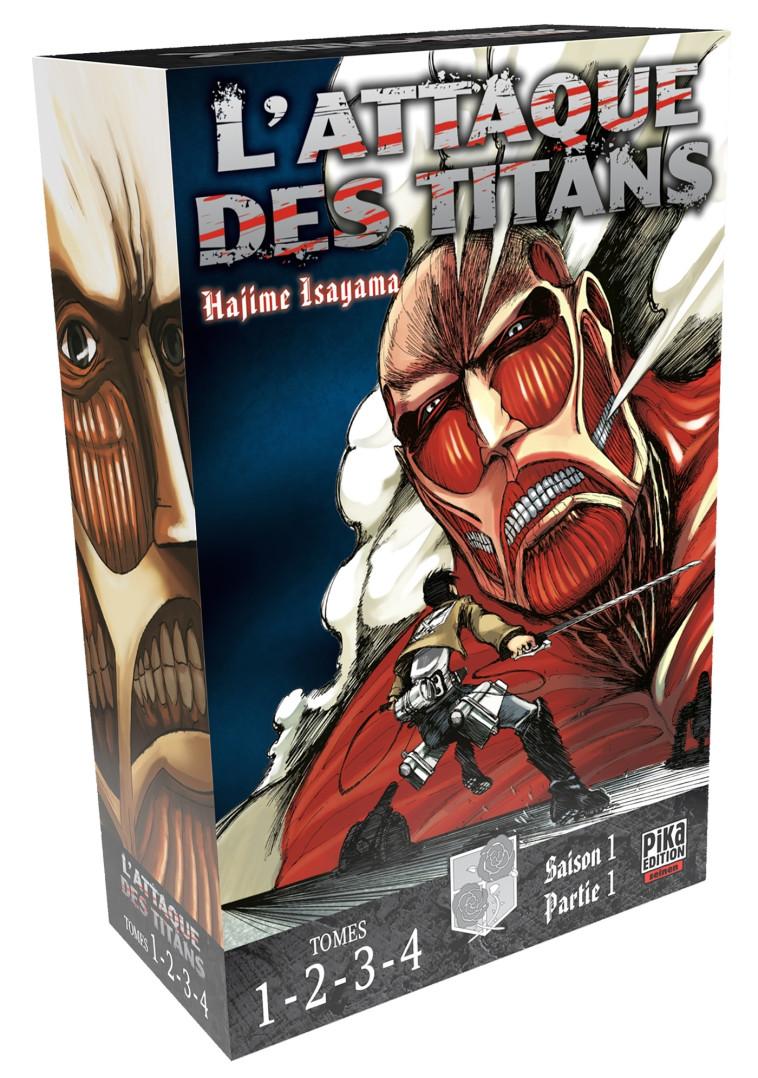 L'Attaque des Titans Coffret T01 à T04 - Hajime Isayama - PIKA