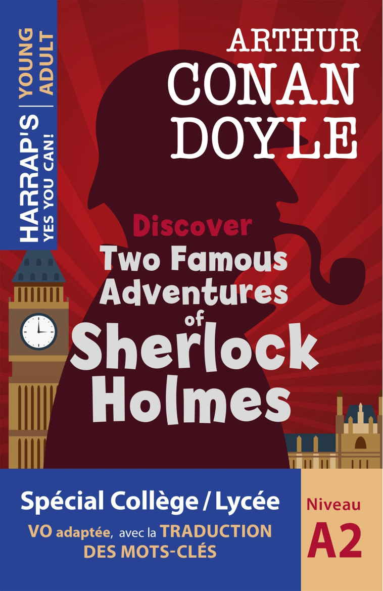 Discover Two Famous Adventures of Sherlock Holmes -  Collectif - HARRAPS