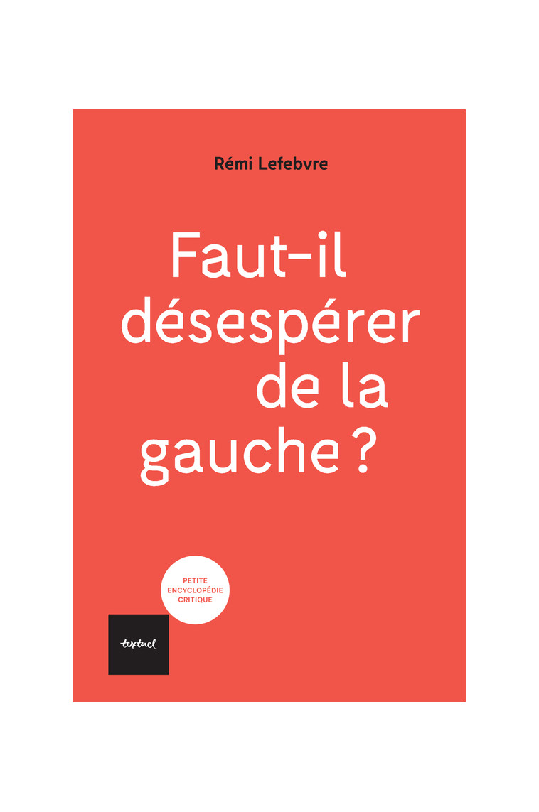 Faut-il désespérer de la gauche ? - Rémi Lefebvre - TEXTUEL