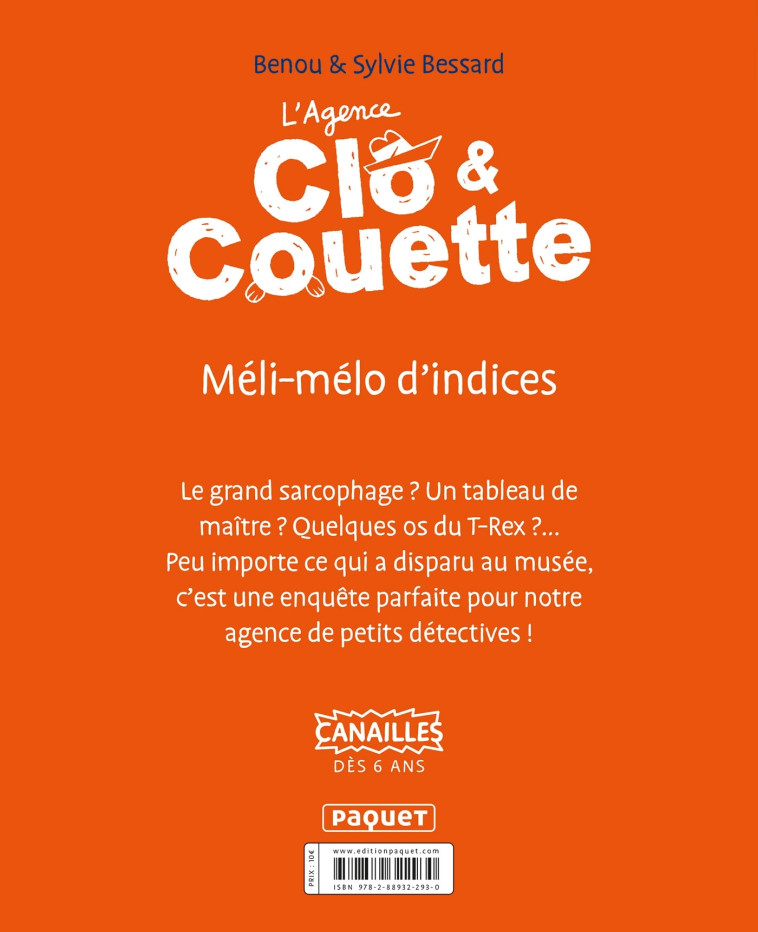 Clo et Couette - T1 - Sylvie Bessard - PAQUET