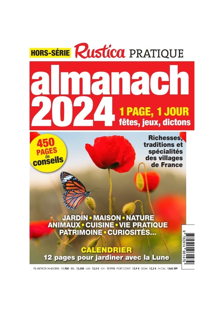 Hors Série Rustica Pratique ALMANACH 2024 - Sabine JEANNIN DA COSTA - RUSTICA