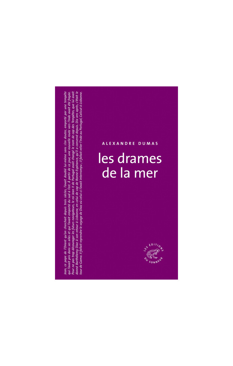 Les Drames de la mer - Alexandre Dumas (père) - SONNEUR