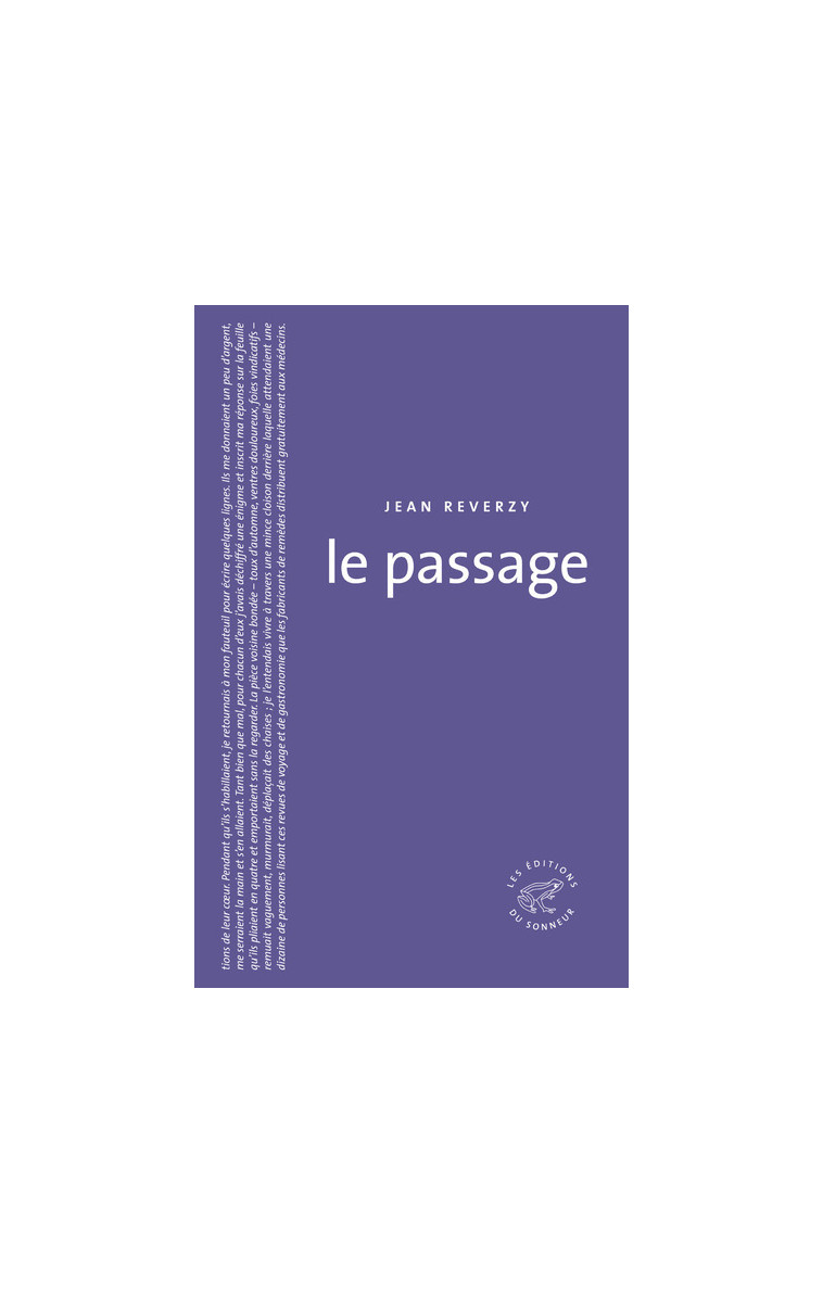 Le Passage - Jean Reverzy - SONNEUR