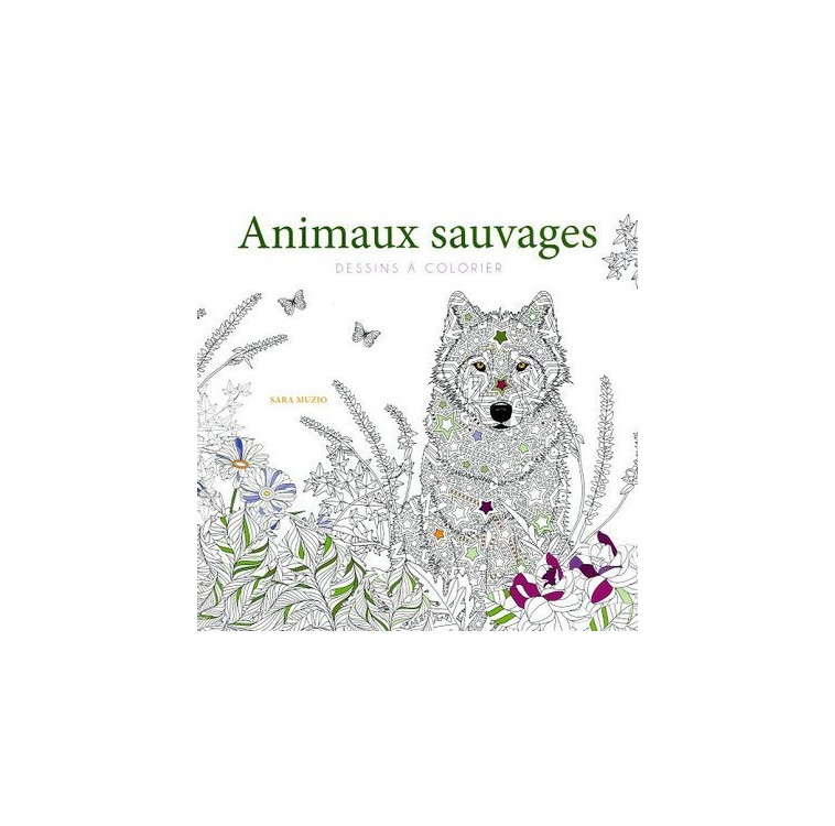 Animaux sauvages - Dessins à colorier - Sara Muzio - WHITE STAR