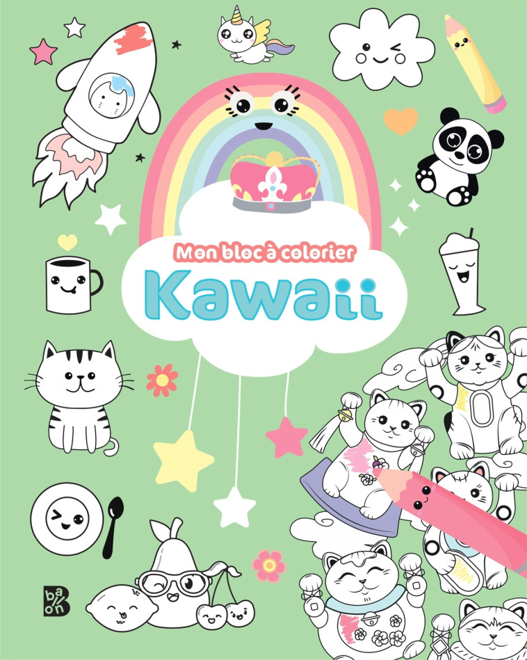 Kawaii bloc à colorier - XXX - BALLON