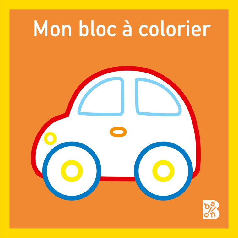 Mini bloc à colorier (voiture) #1 - XXX - BALLON