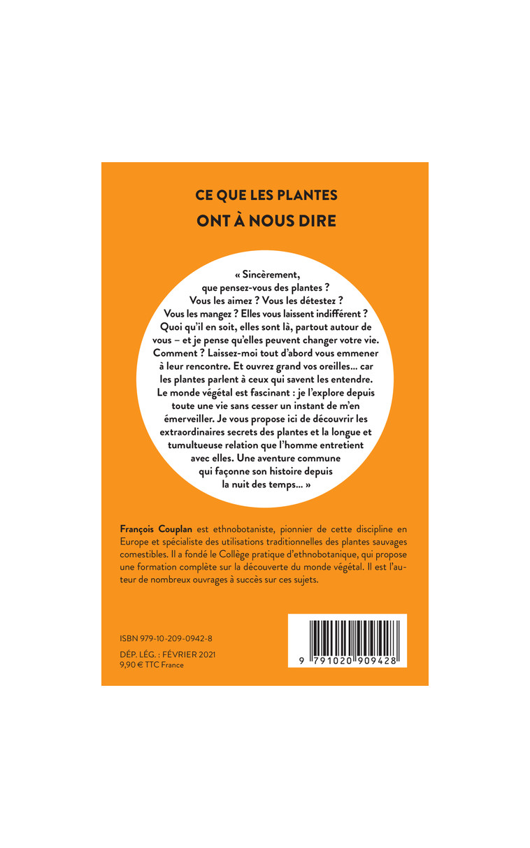 Ce que les plantes ont à nous dire - François Couplan - LIENS LIBERENT