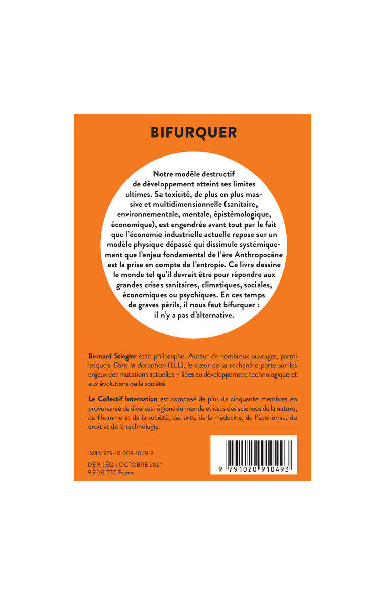 Bifurquer - Bernard Stiegler - LIENS LIBERENT