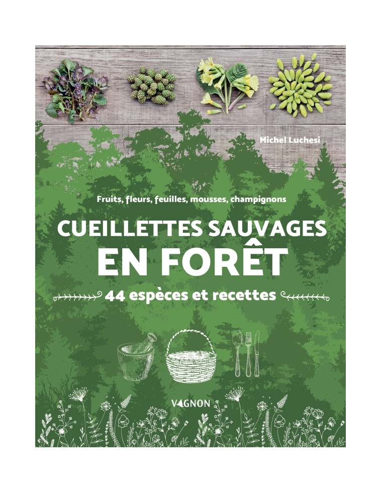 Cueillettes sauvages en forêt - 44 espèces et recettes - Michel Luchesi - VAGNON