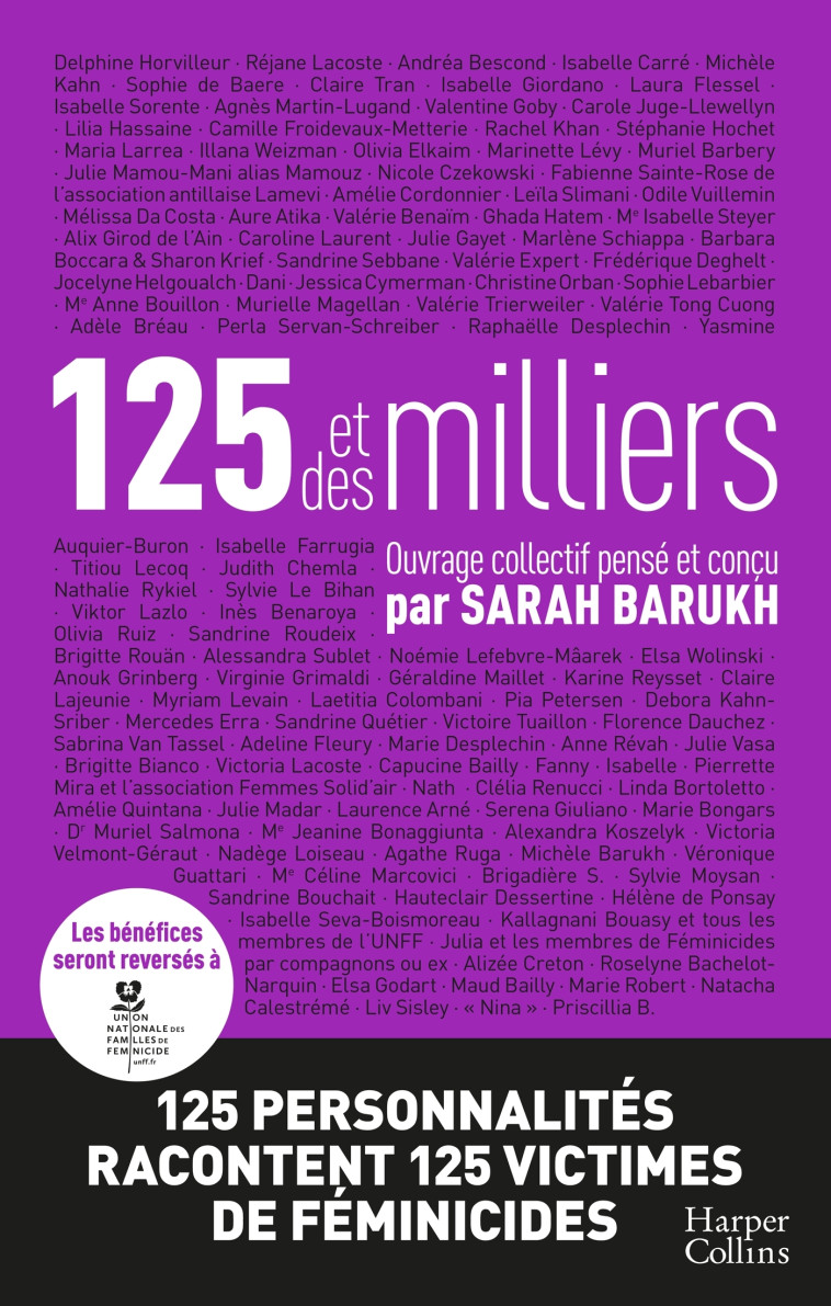 125 et des milliers - Sarah Barukh - HARPERCOLLINS