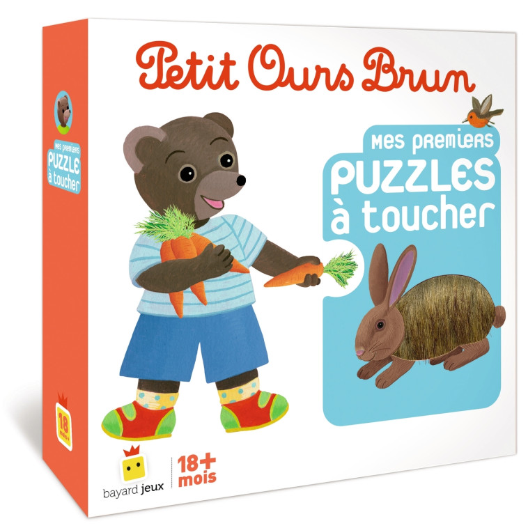 Jeu Petit Ours Brun - Mes premiers puzzles à toucher - Danièle Bour - BAYARD JEUNESSE