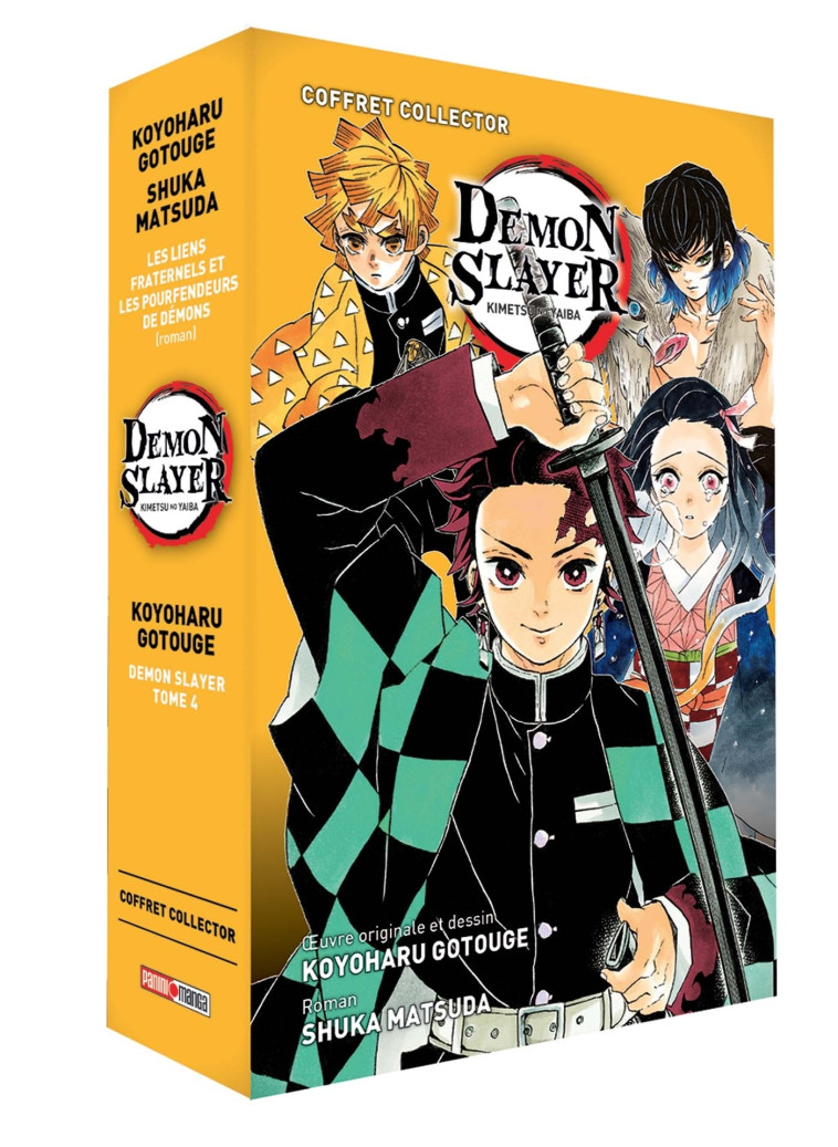 Coffret Demon Slayer T04 + Roman jeunesse T02 - Shuka Matsuda - PANINI