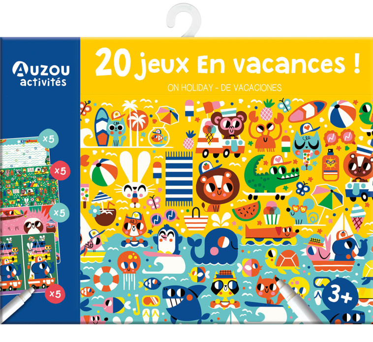 MA POCHETTE DE JEUX - 20 P'TITS JEUX EN VACANCES ! -  PINTACHAN - AUZOU