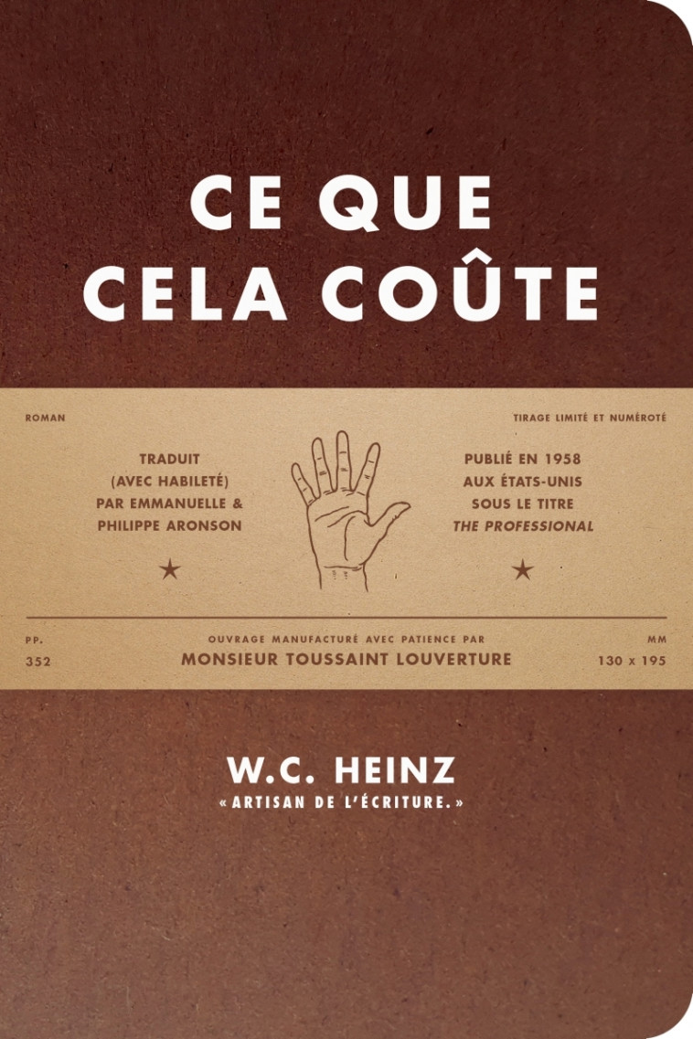 CE QUE CELA COUTE - W.C HEINZ - LOUVERTURE