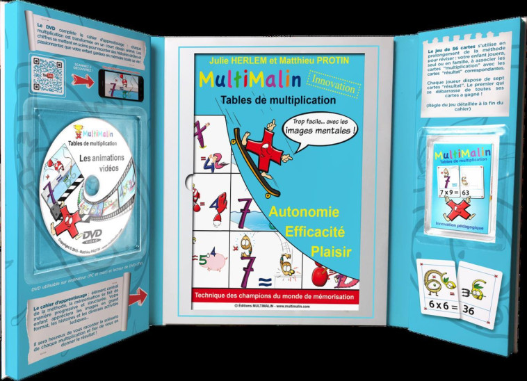 COFFRET MULTIMALIN TABLES DE MULTIPLICATION -  PROTIN MATTHIEU - MULTIMALIN