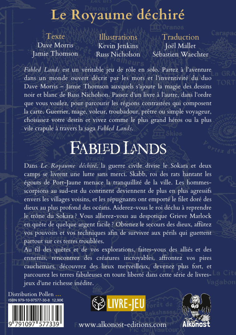 Fabled Lands Livre 1 - Dave Morris - ALKONOST