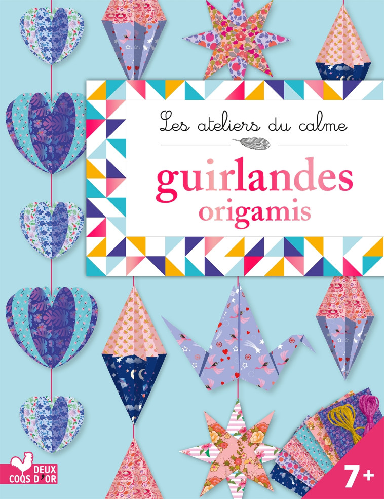 Guirlandes origamis - pochette avec accessoires -   - DEUX COQS D OR